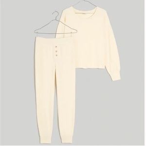 NWT Madewell Brushed Waffle Knit Pajama Set
